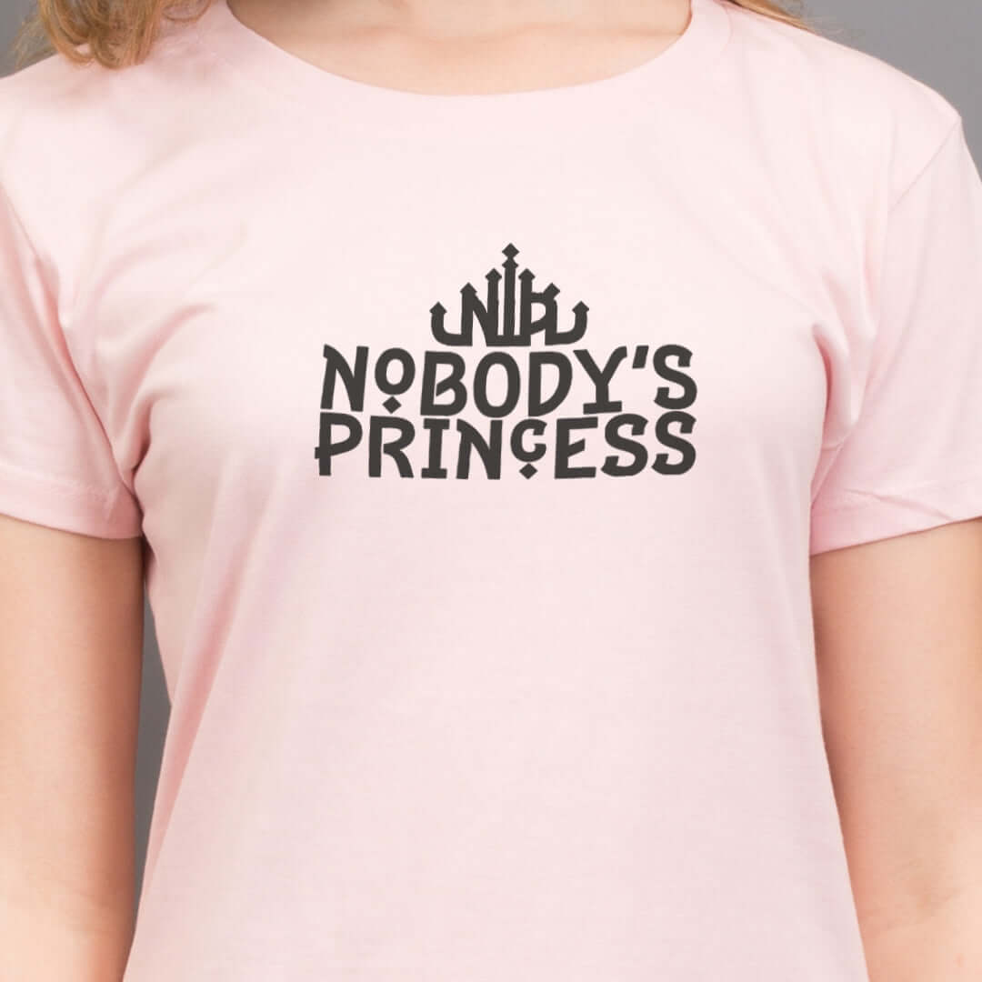 Basic Logo Tee - Black Print - Nobody's Princess