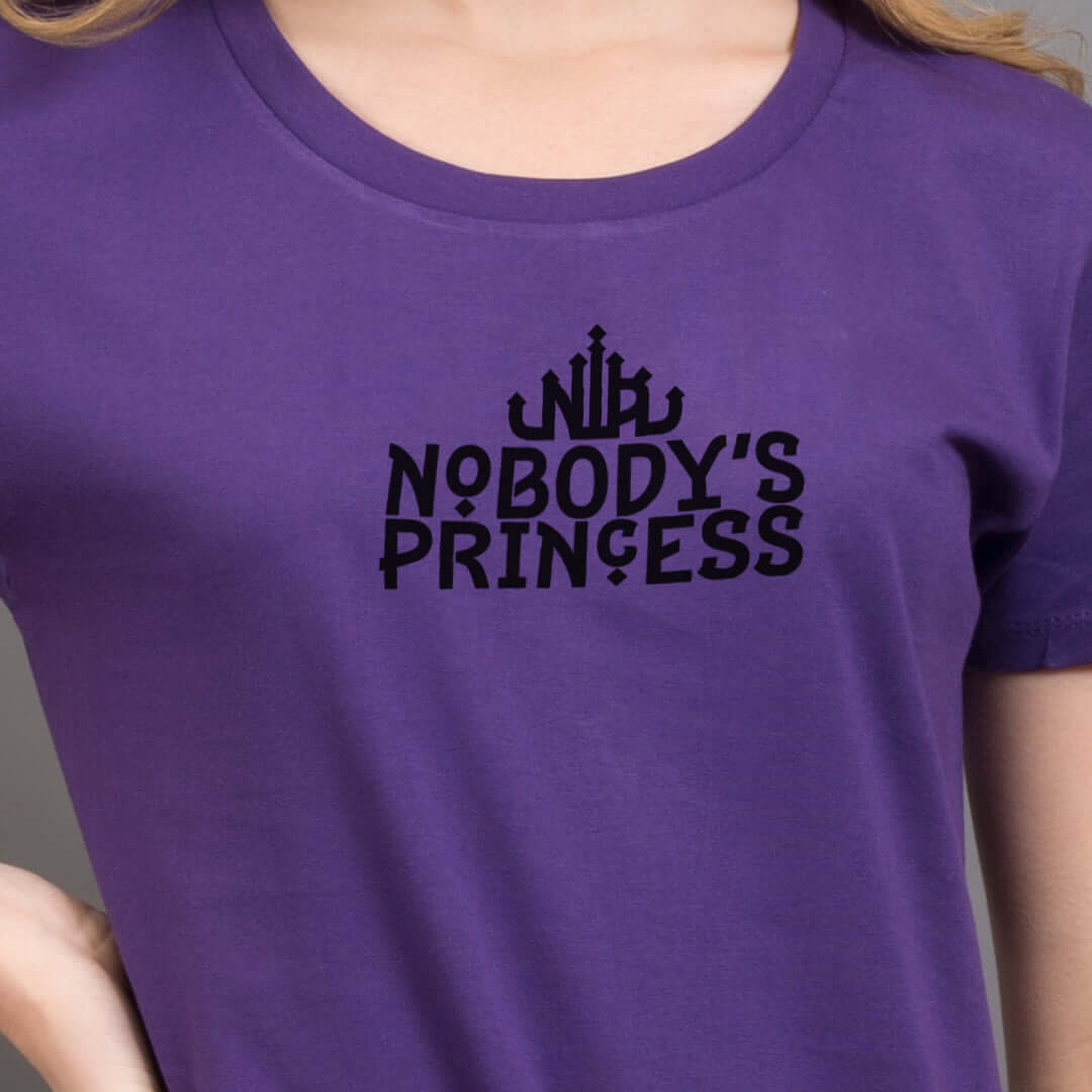 Basic Logo Tee - Black Print - Nobody's Princess