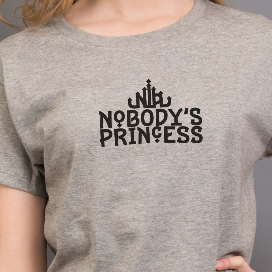 Basic Logo Tee - Black Print - Nobody's Princess