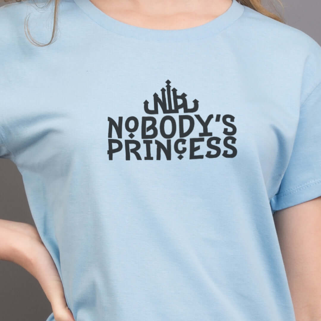 Basic Logo Tee - Black Print - Nobody's Princess