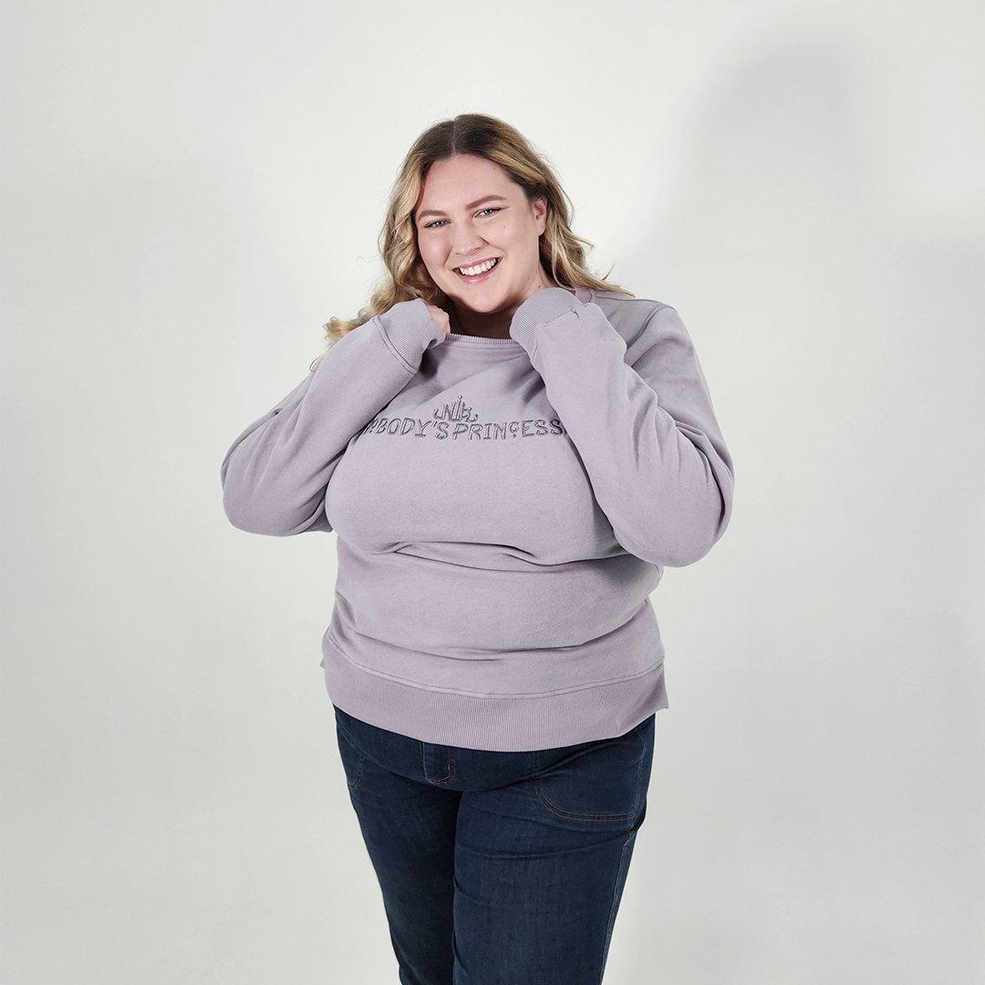 Crew Neck Jumper - Dusty Lilac - Nobody's Princess