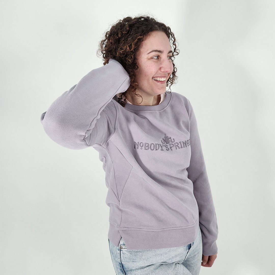 Crew Neck Jumper - Dusty Lilac - Nobody's Princess