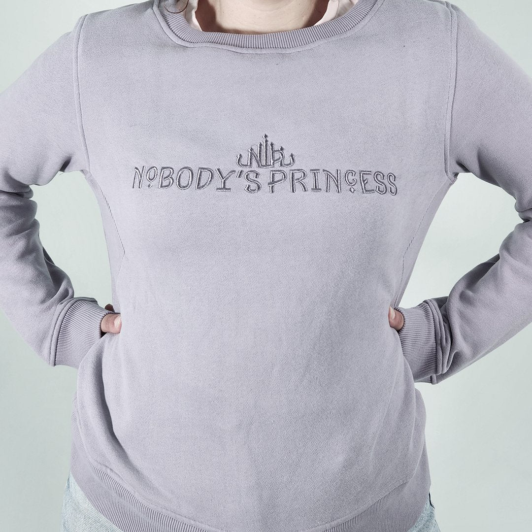 Crew Neck Jumper - Dusty Lilac - Nobody's Princess