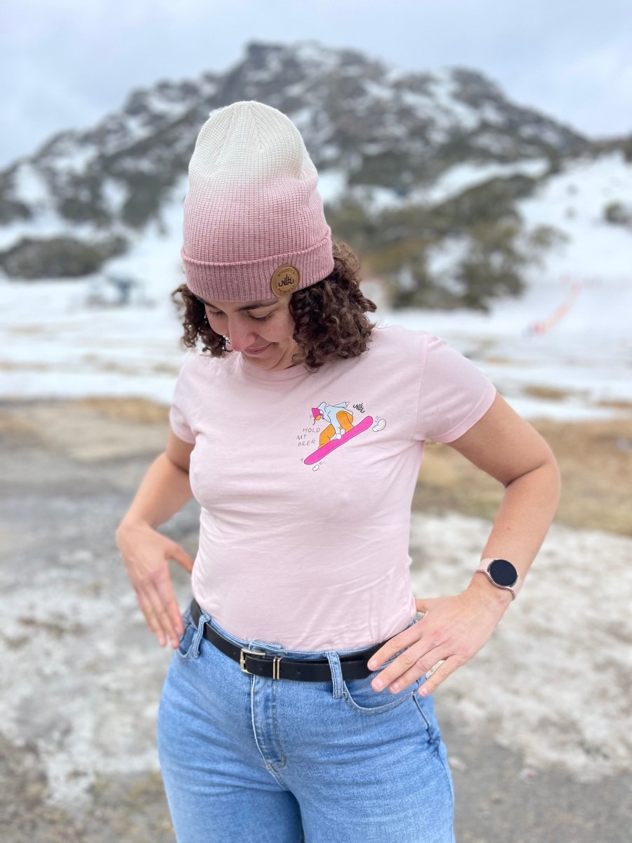 Hold My Beer Snowboarder Tee - Nobody's Princess