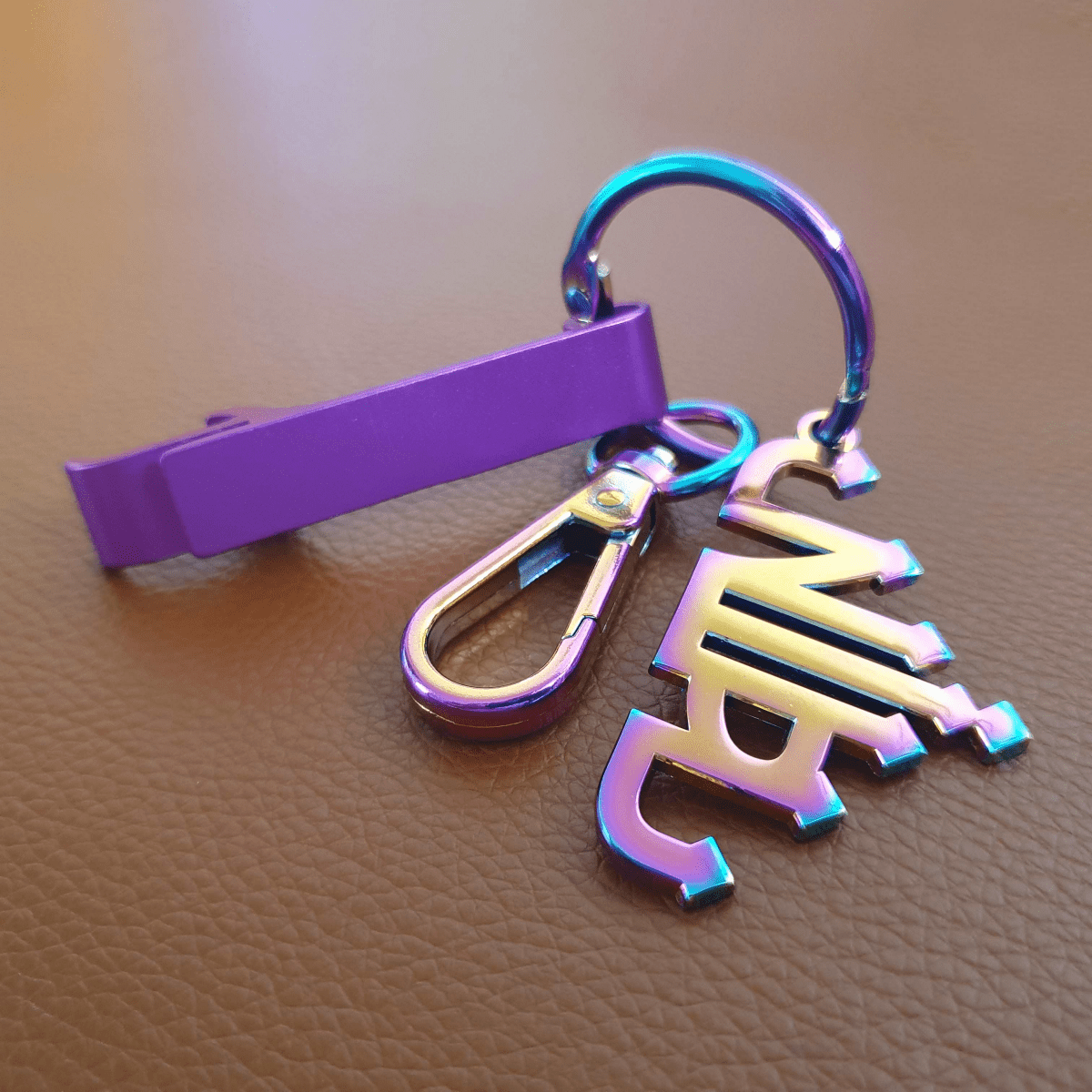 Iridescent Keyring with Bottle Opener - Nobody's Princess