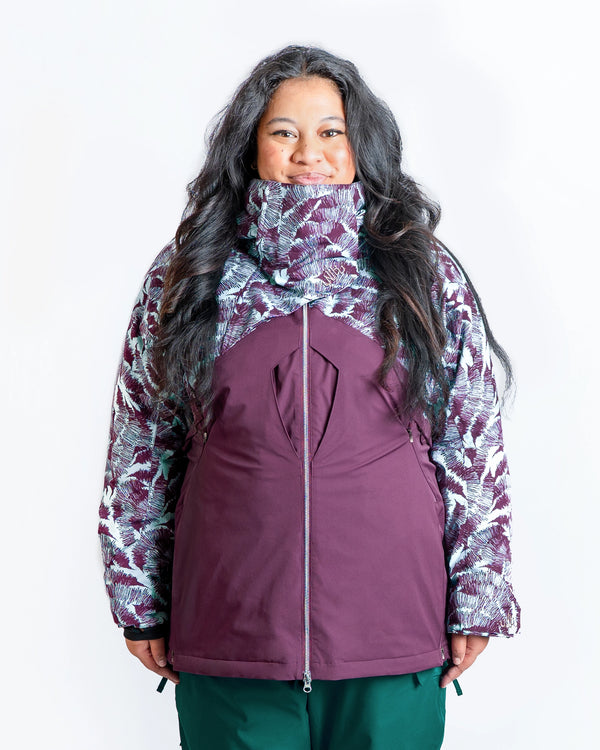 Anna Snow Jacket - Sliva/Plum