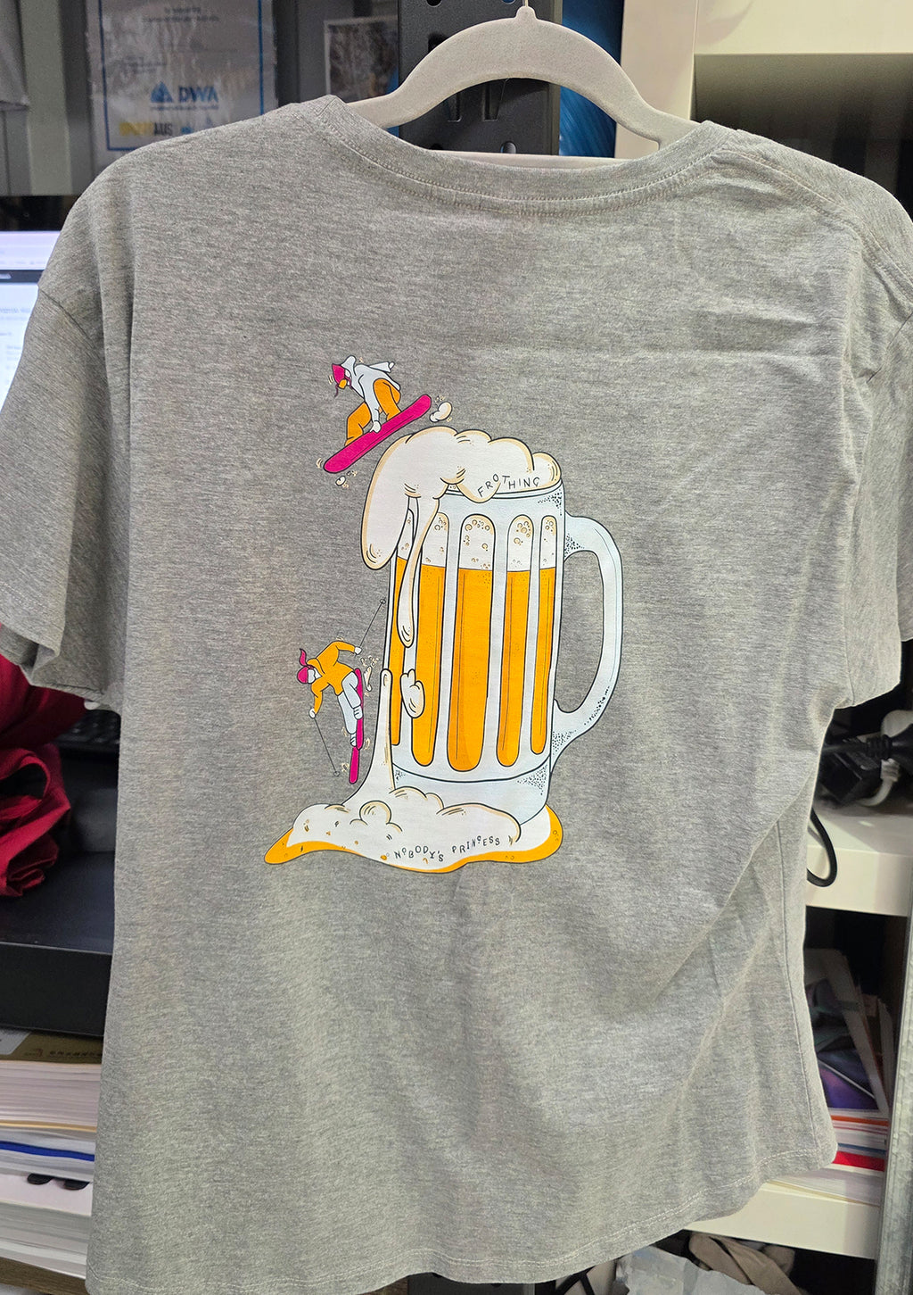 Hold My Beer Skier Tee - AU14/US10