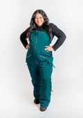 Moss - Zali Snow Bib SHORT - Nobody's Princess $Brigetta is wearing size AU16/US12 #colour_moss