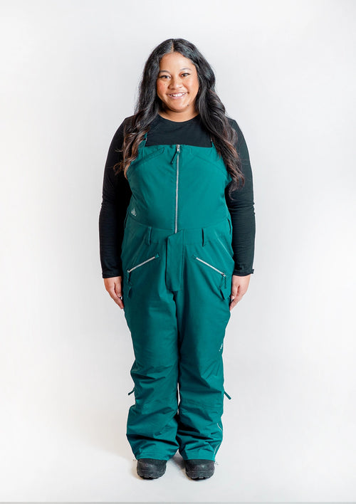 Mila Snow Bib SHORT - Moss