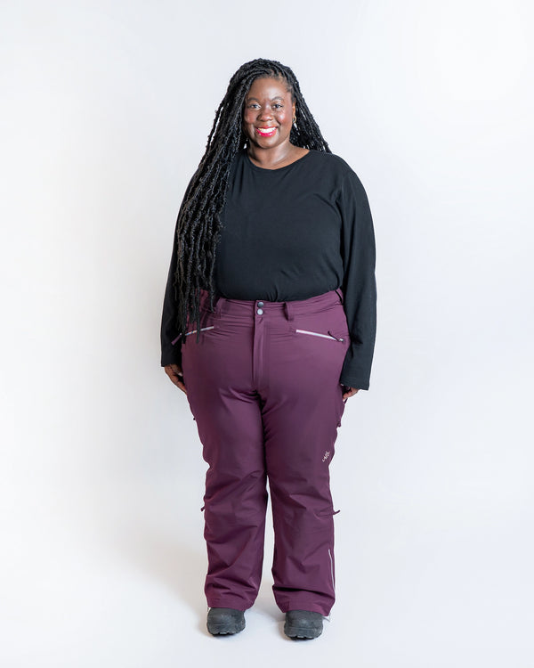 Mila Snow Pant SHORT - Plum