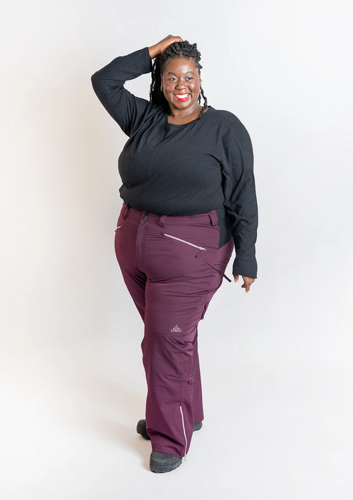 Mila Snow Pant SHORT - Plum