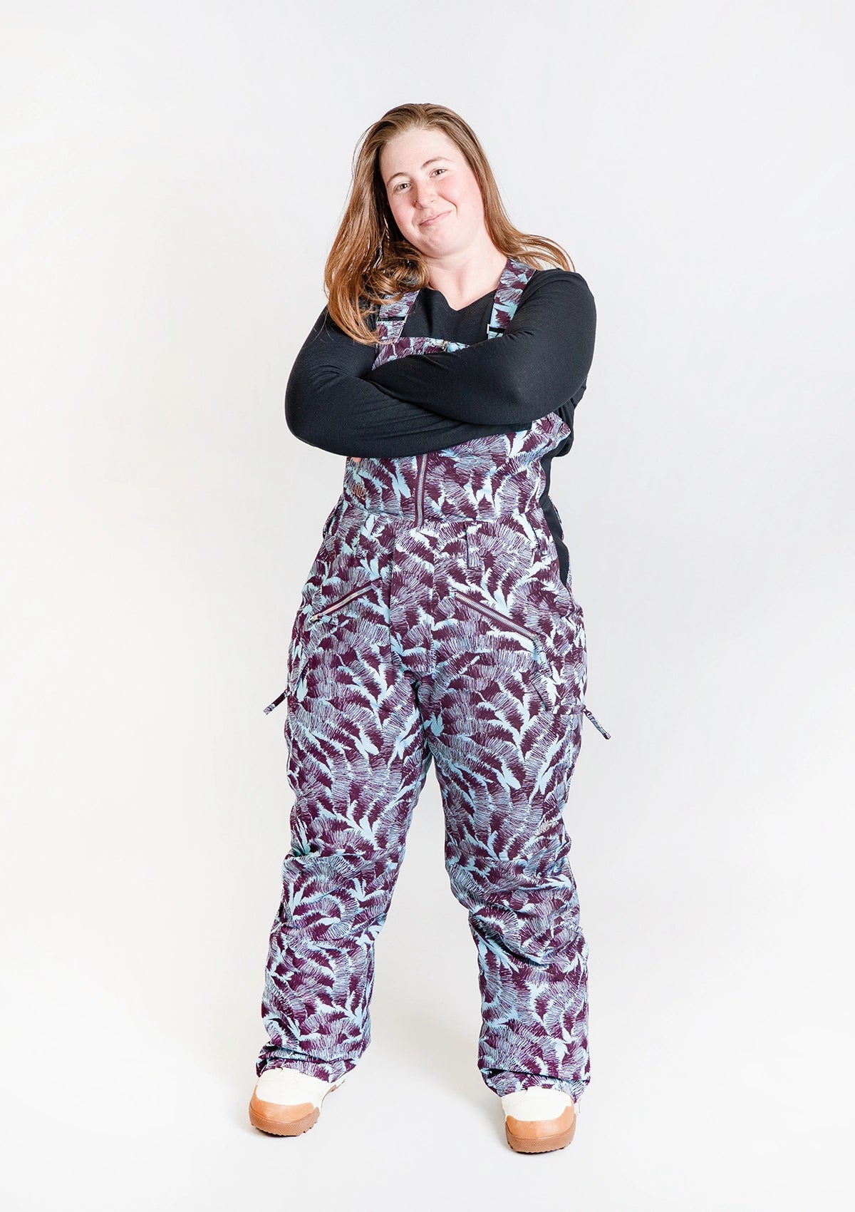 Sliva - Zali Snow Bib SHORT - Nobody's Princess $Sarah is wearing size AU14/US10 #colour_sliva