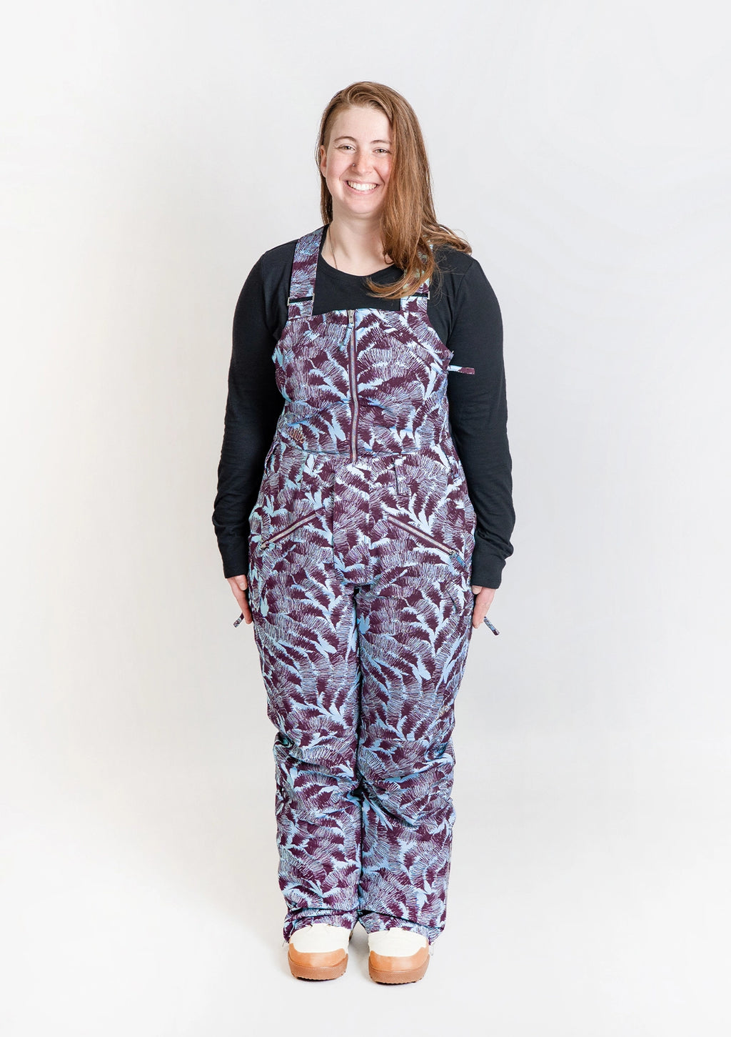 Sliva - Zali Snow Bib SHORT - Nobody's Princess $Sarah is wearing size AU14/US10 #colour_sliva