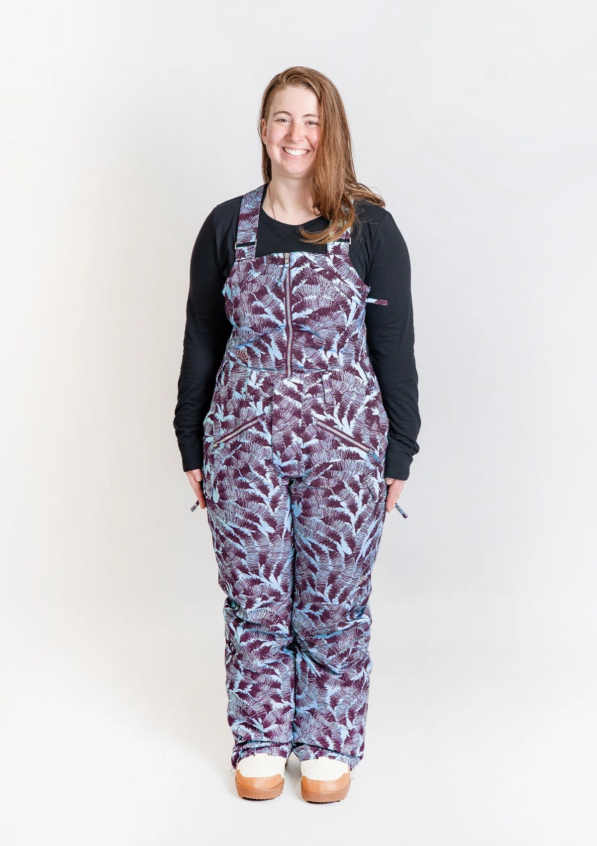 Sliva - Zali Snow Bib SHORT - Nobody's Princess $Sarah is wearing size AU14/US10 #colour_sliva