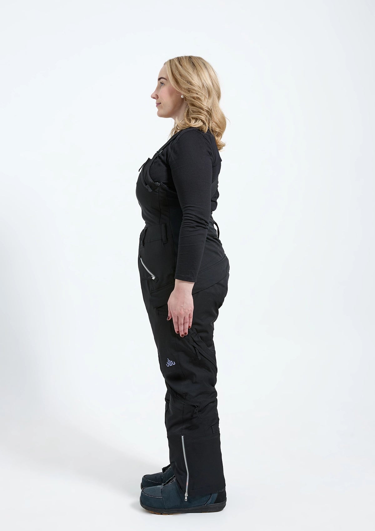 Black - Zali Snow Bib SHORT - Nobody's Princess #colour_black