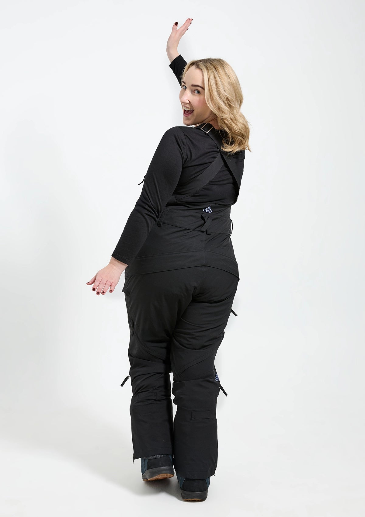 Black - Zali Snow Bib SHORT - Nobody's Princess #colour_black