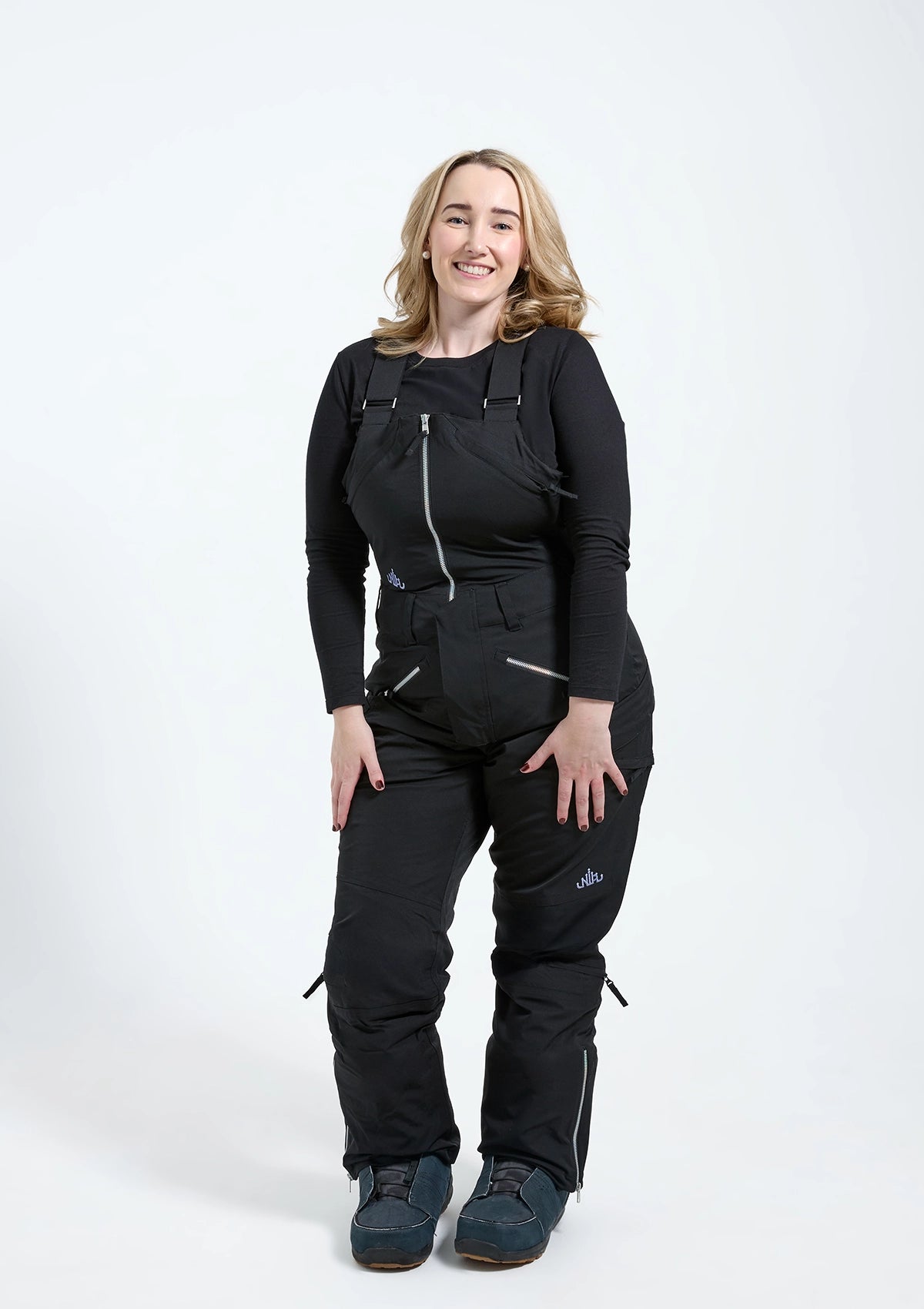 Black - Zali Snow Bib SHORT - Nobody's Princess #colour_black