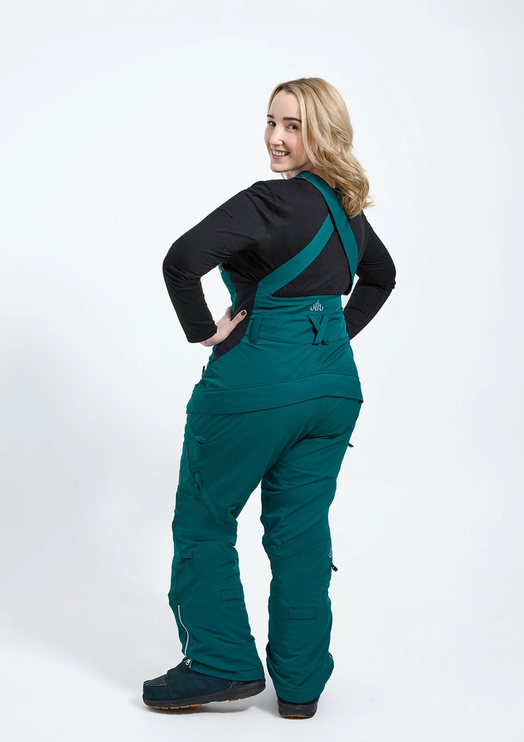 Moss - Zali Snow Bib SHORT - Nobody's Princess #colour_moss