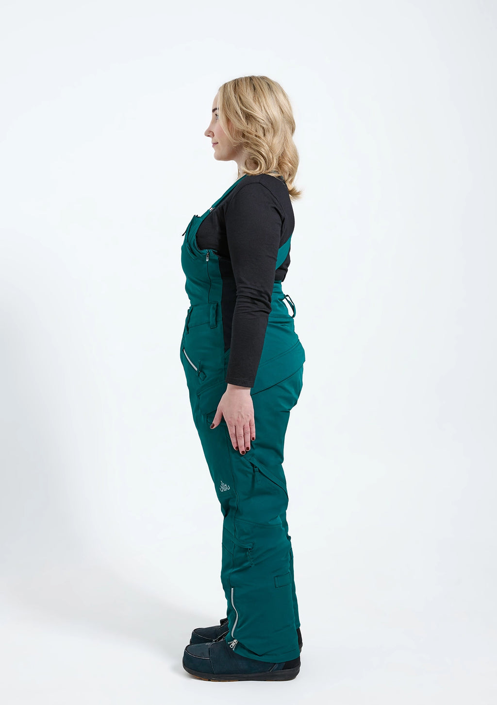 Moss - Zali Snow Bib SHORT - Nobody's Princess #colour_moss