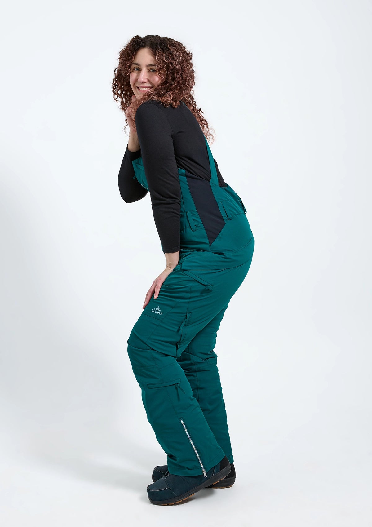 Moss - Zali Snow Bib TALL - Nobody's Princess #colour_moss