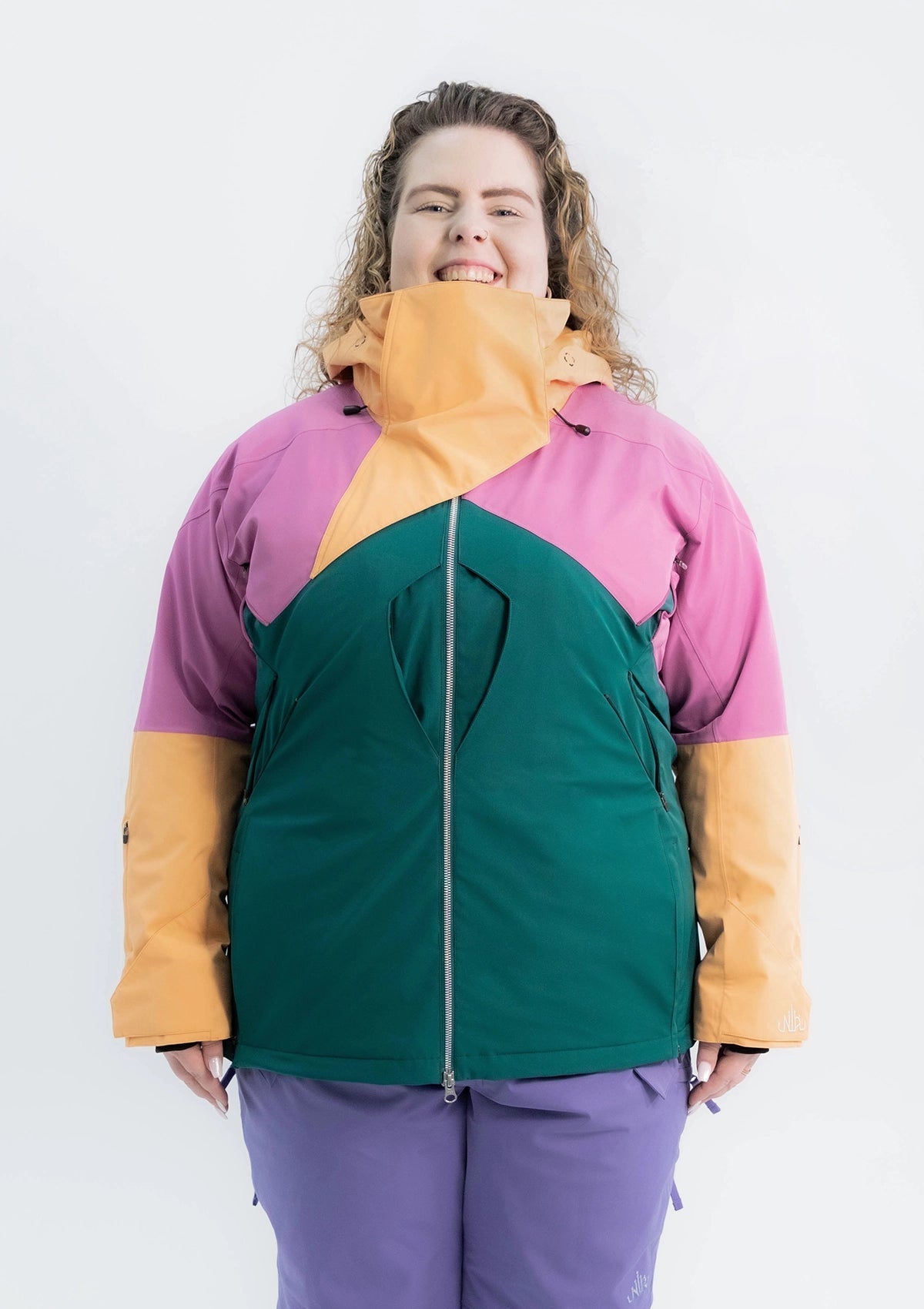 Pop Block - Anna Snow Jacket - Nobody's Princess $Jess is wearing size AU18/US14 #colour_pop block