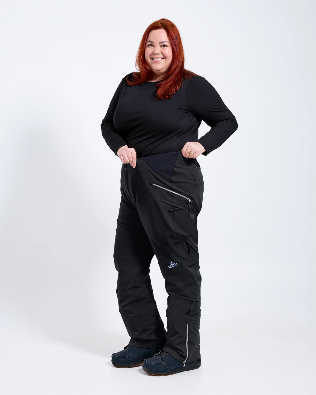 Black - Beatrice Snow Pant REGULAR - Nobody's Princess #colour_black