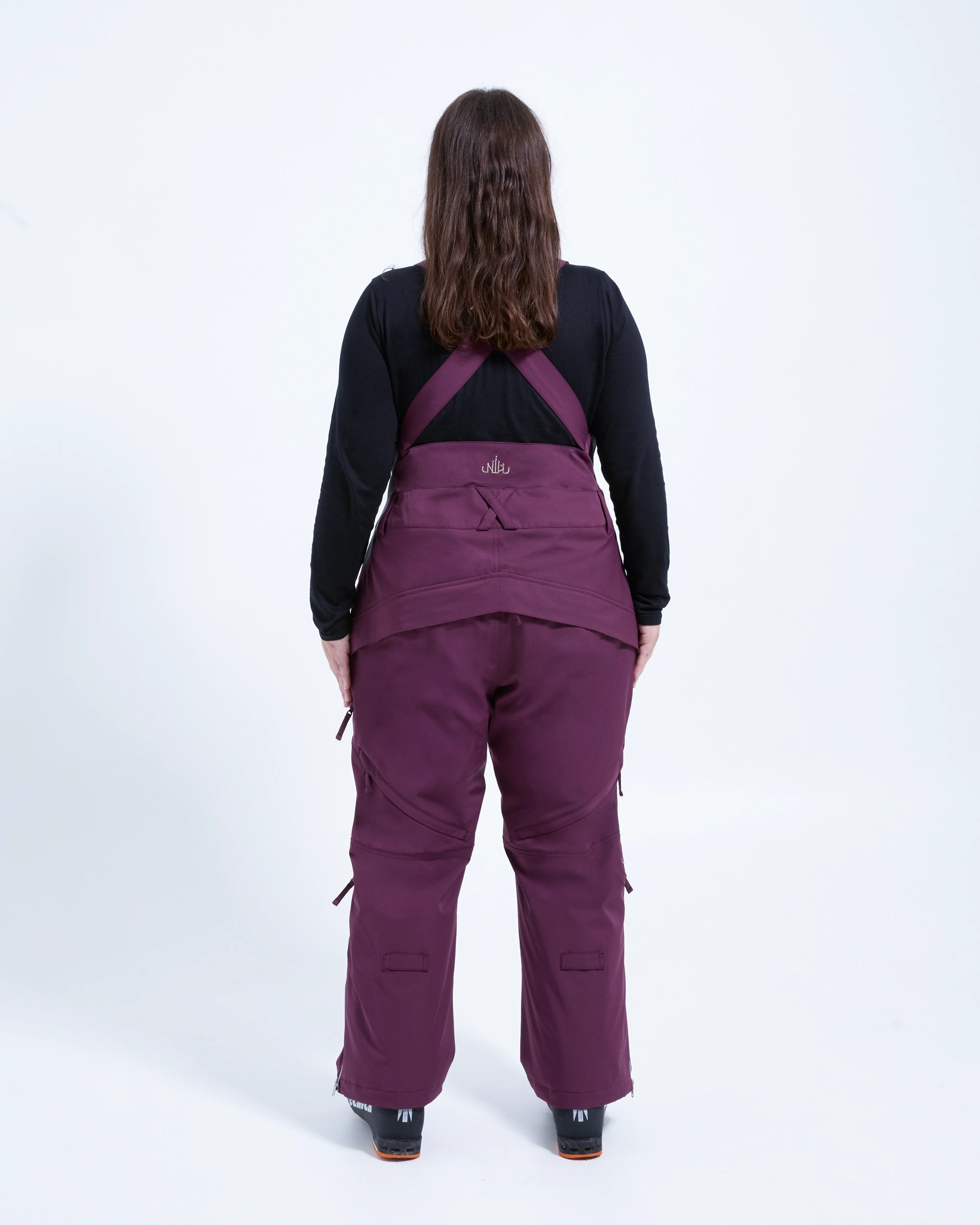 Plum - Mila Snow Bib REGULAR - Nobody's Princess #colour_plum
