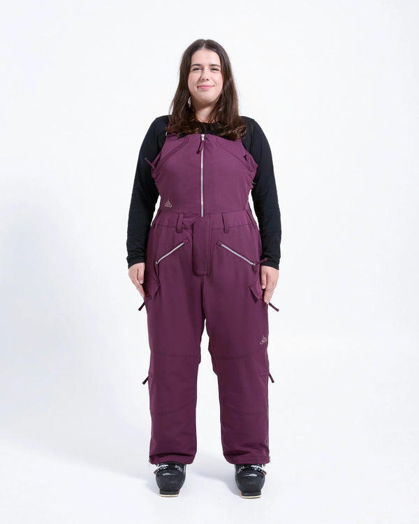 Mila Snow Bib REGULAR - Plum