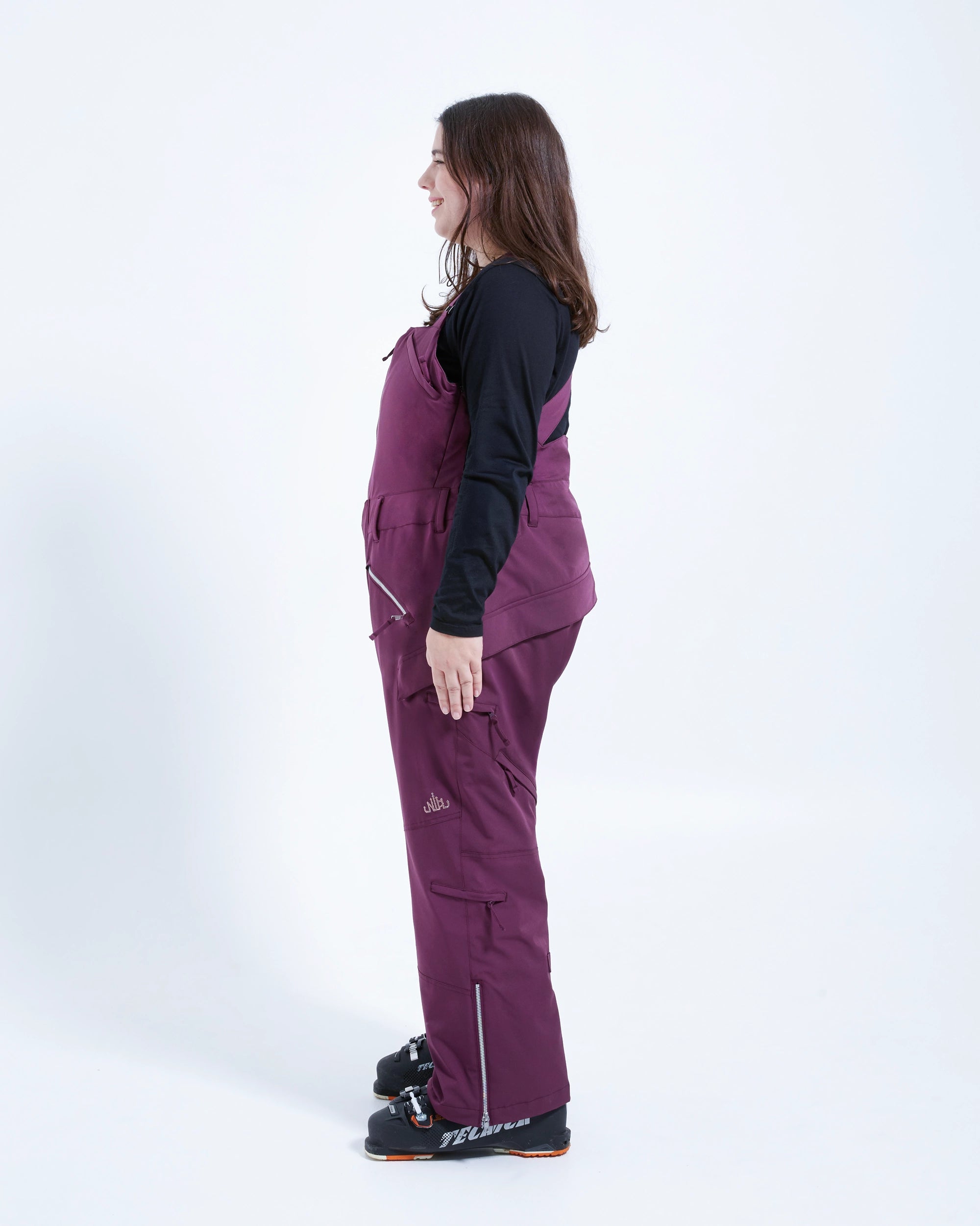 Plum - Mila Snow Bib REGULAR - Nobody's Princess #colour_plum