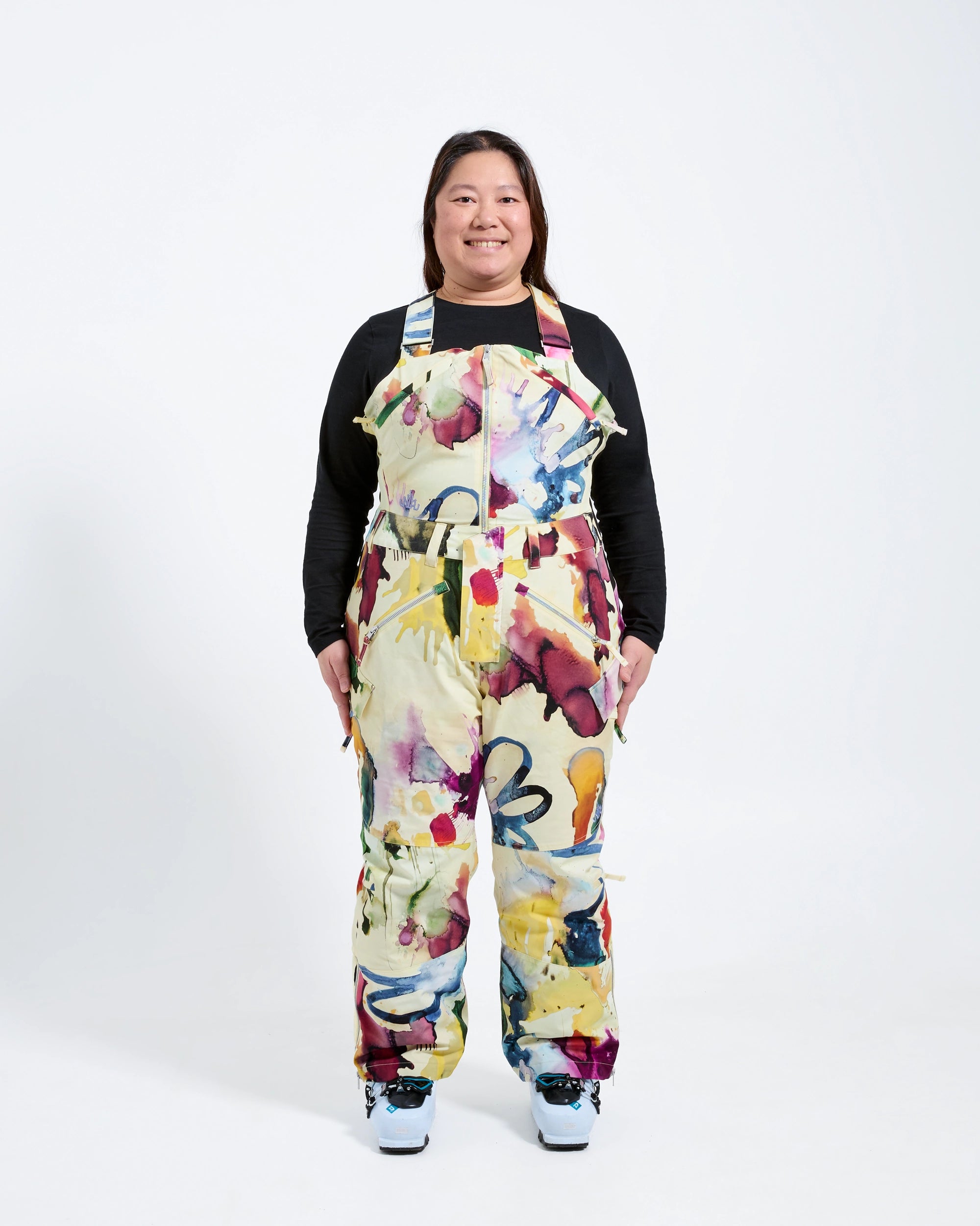 Hope - Mila Snow Bib SHORT - Nobody's Princess $Beatrice is wearing size AU18/US1X #colour_hope