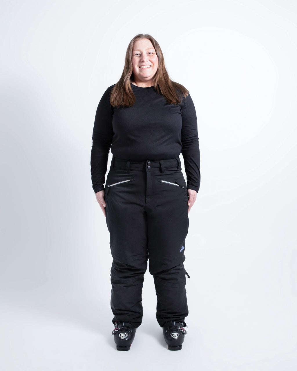 Black - Mila Snow Pant REGULAR - Nobody's Princess $Janine is wearing size AU14/US10 #colour_black