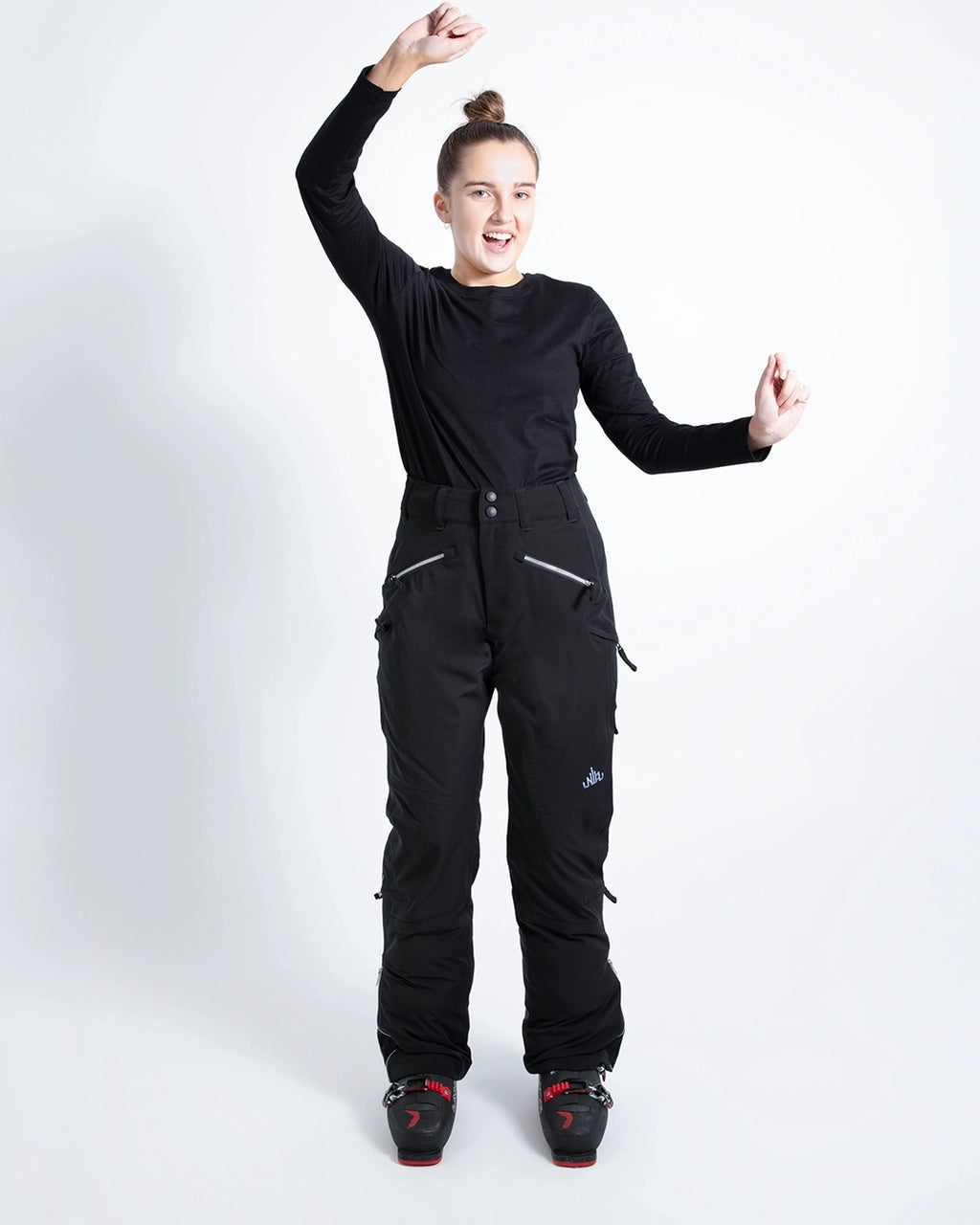 Black - Mila Snow Pant SHORT - Nobody's Princess #colour_black