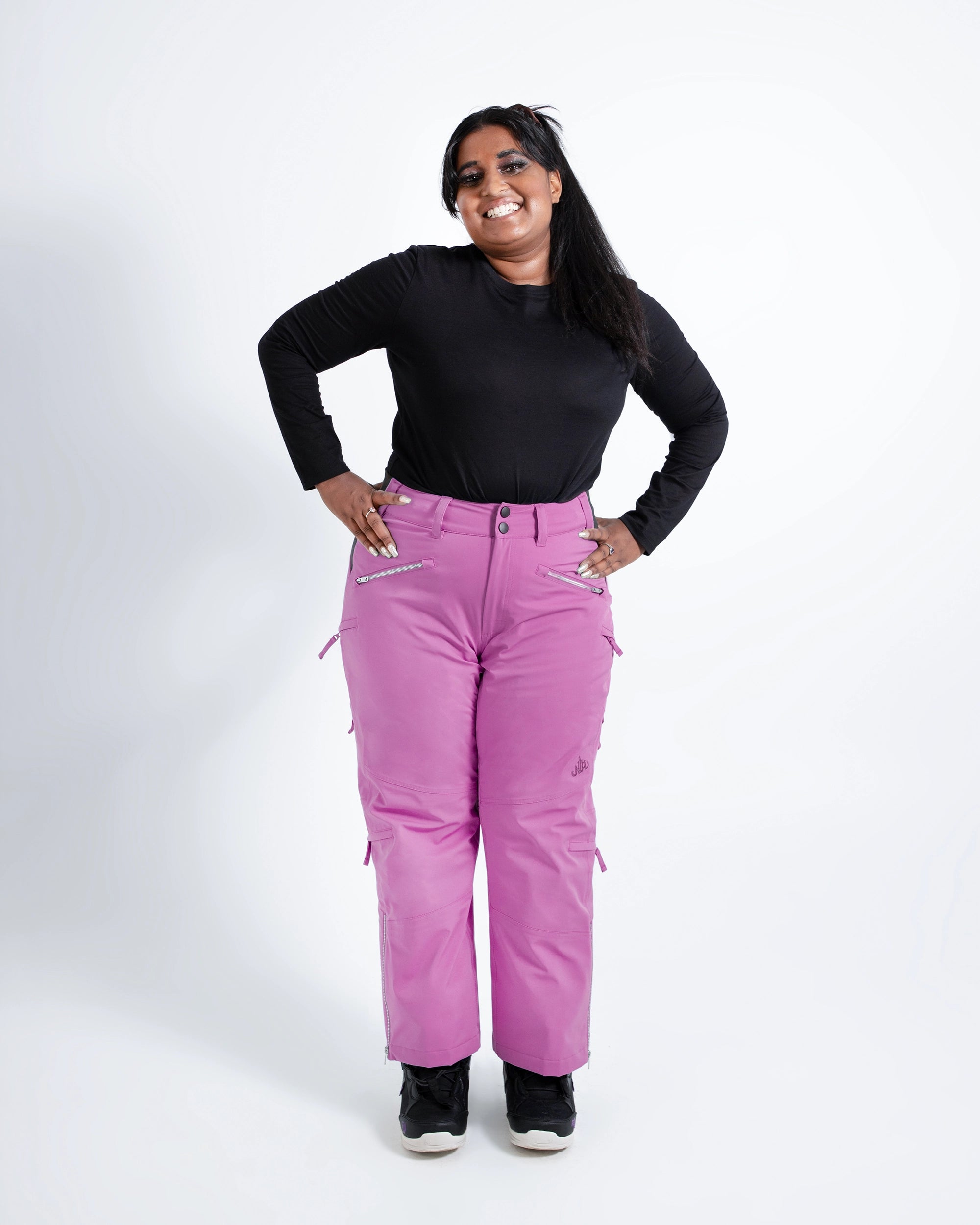 Orchid - Mila Snow Pant SHORT - Nobody's Princess #colour_orchid
