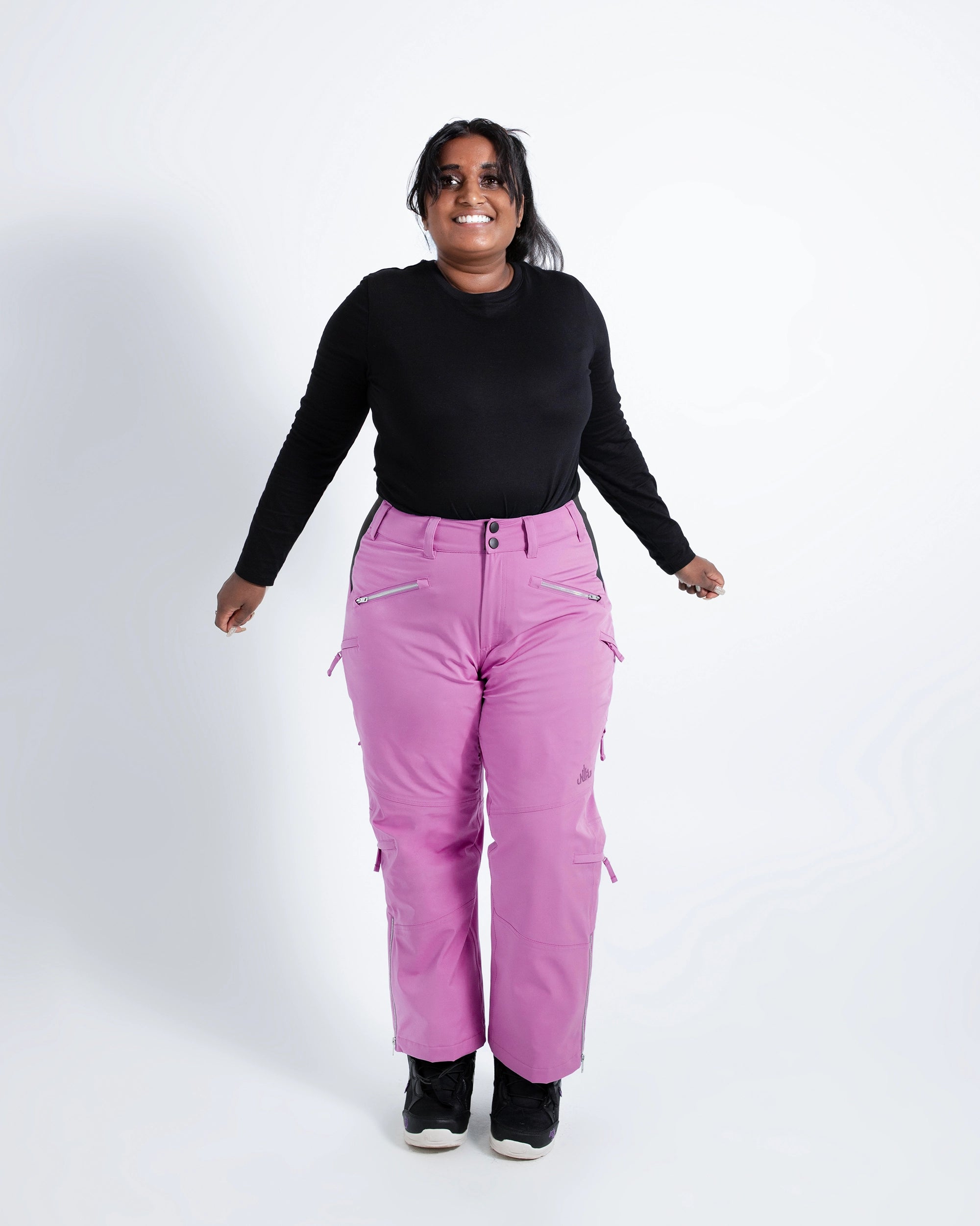Orchid - Mila Snow Pant SHORT - Nobody's Princess #colour_orchid