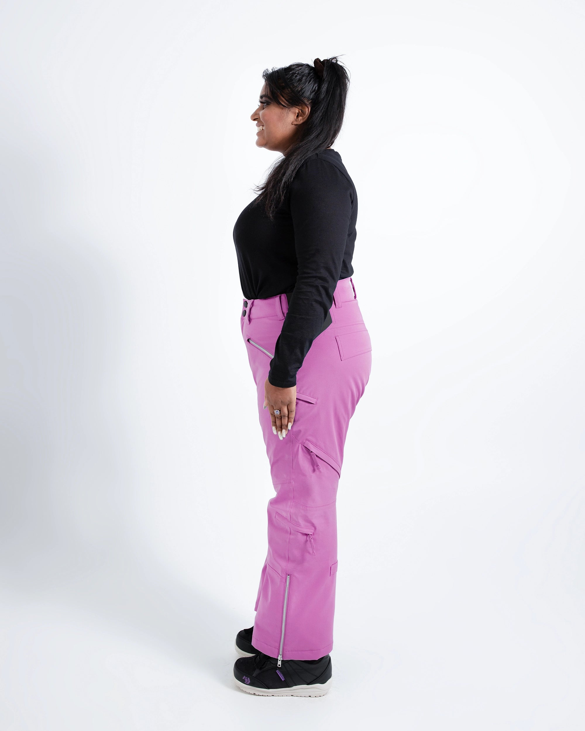 Orchid - Mila Snow Pant SHORT - Nobody's Princess #colour_orchid