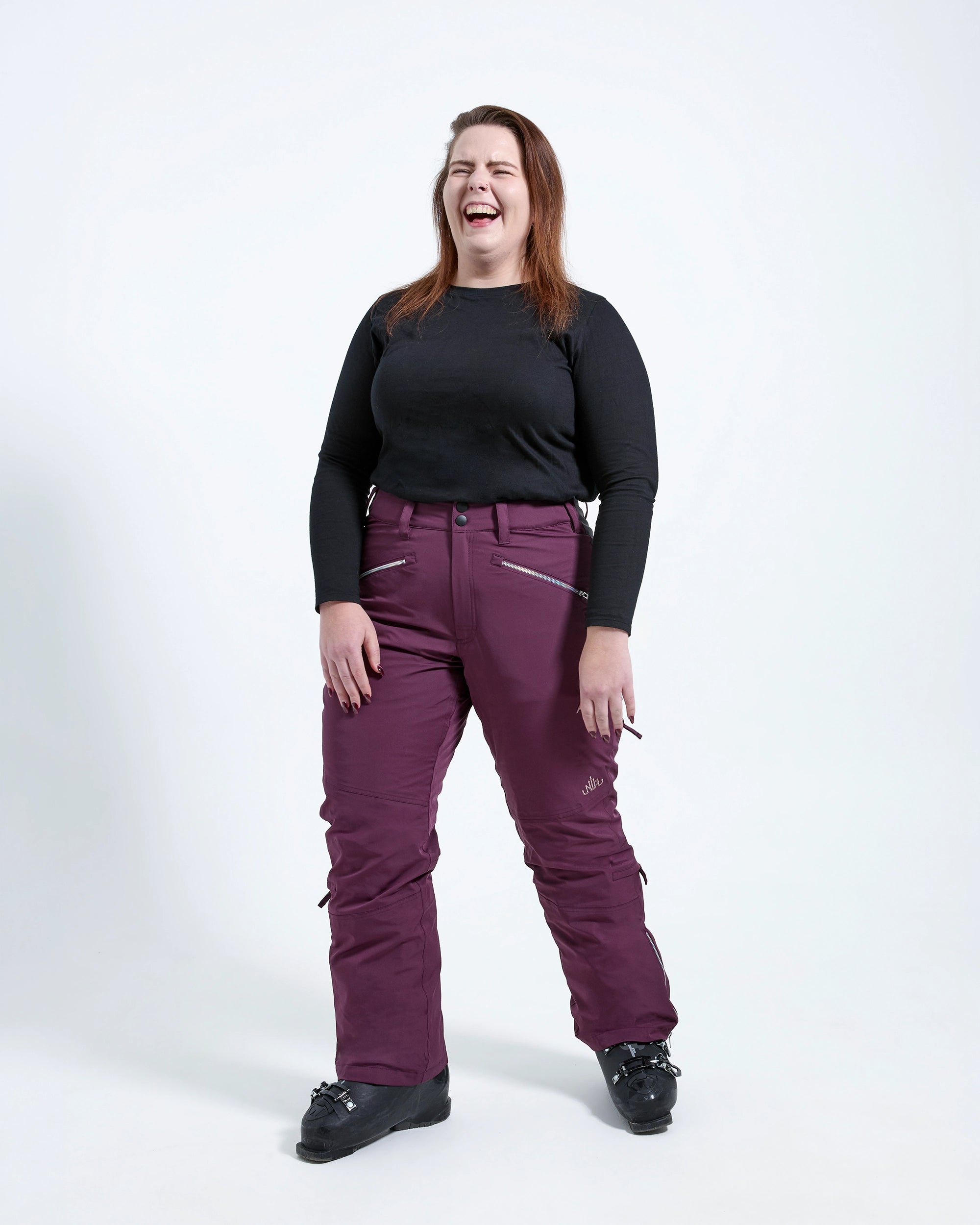 Plum - Mila Snow Pant REGULAR - Nobody's Princess #colour_plum