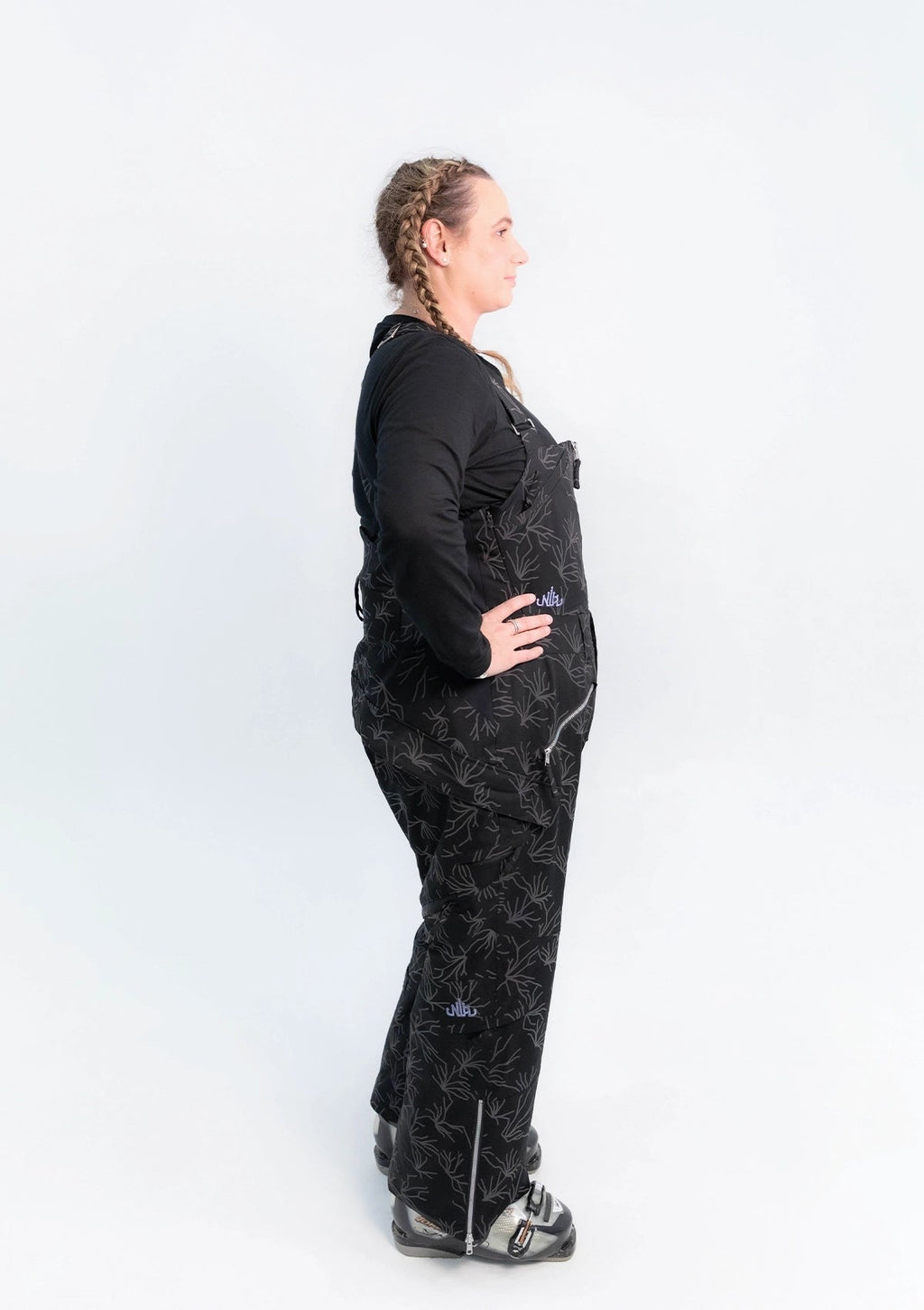 Iridescent Gum - Mila Snow Bib REGULAR - Nobody's Princess #colour_iridescent gum