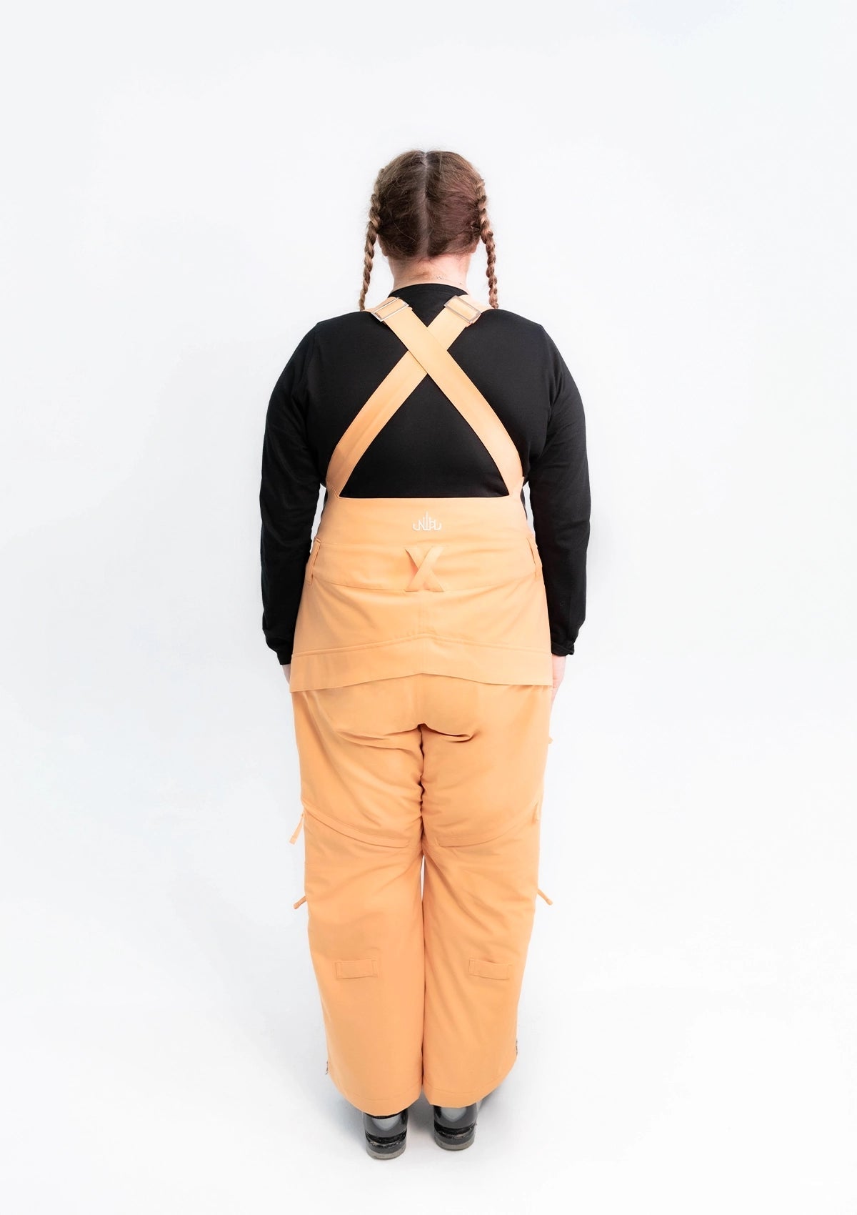 Apricot - Mila Snow Bib SHORT - Nobody's Princess #colour_apricot