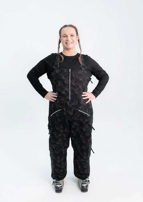 Mila Snow Bib SHORT - Iridescent Gum