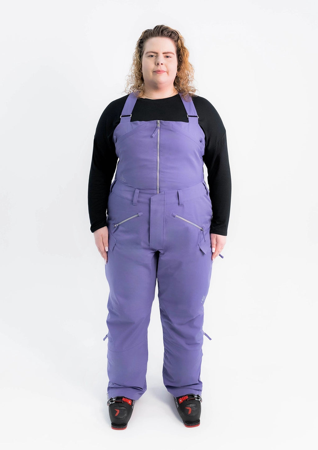 Violet - Mila Snow Bib TALL - Nobody's Princess $Jess is wearing size AU20/US16 #colour_violet