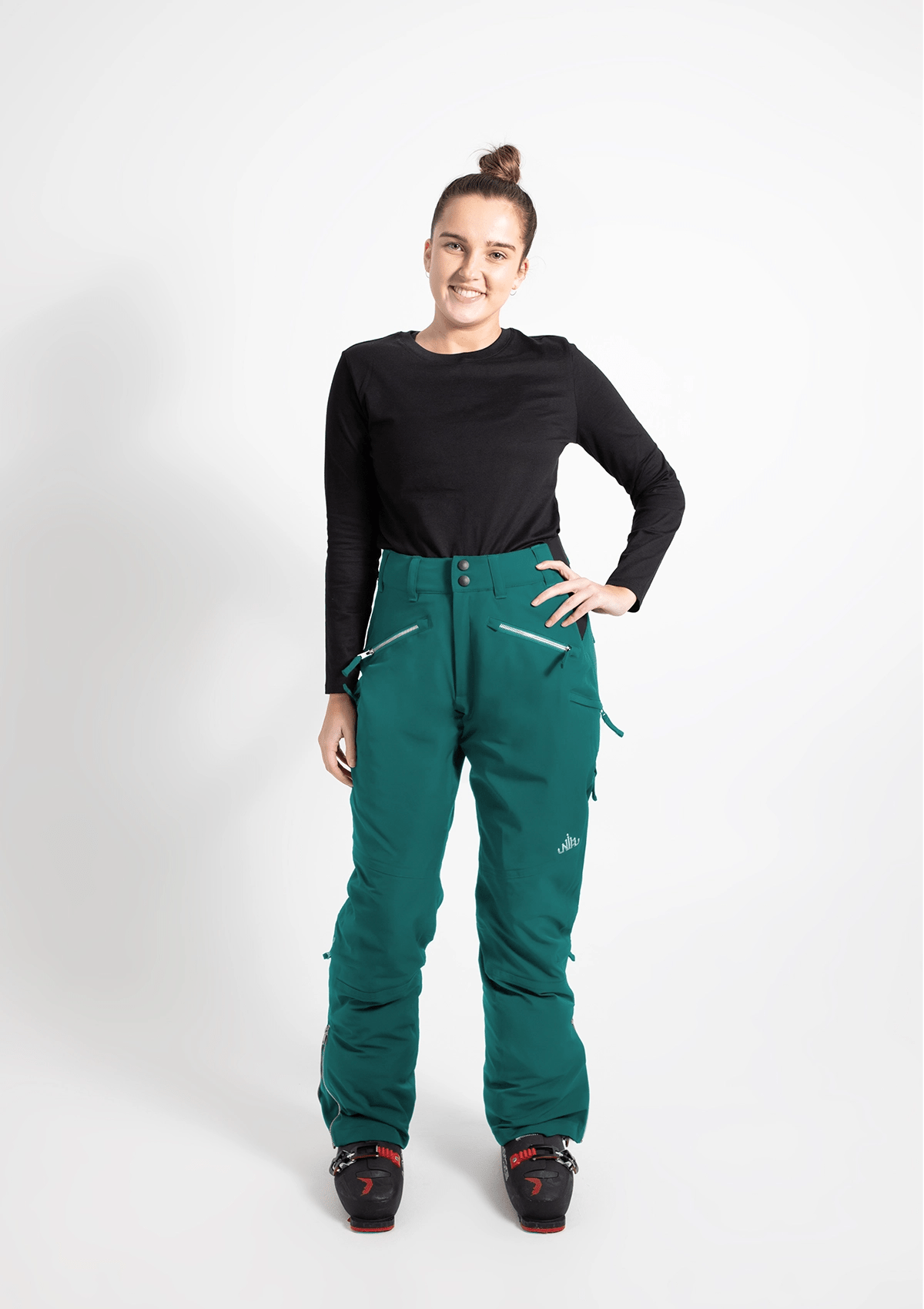 Moss - Mila Snow Pant REGULAR - Nobody's Princess #colour_moss