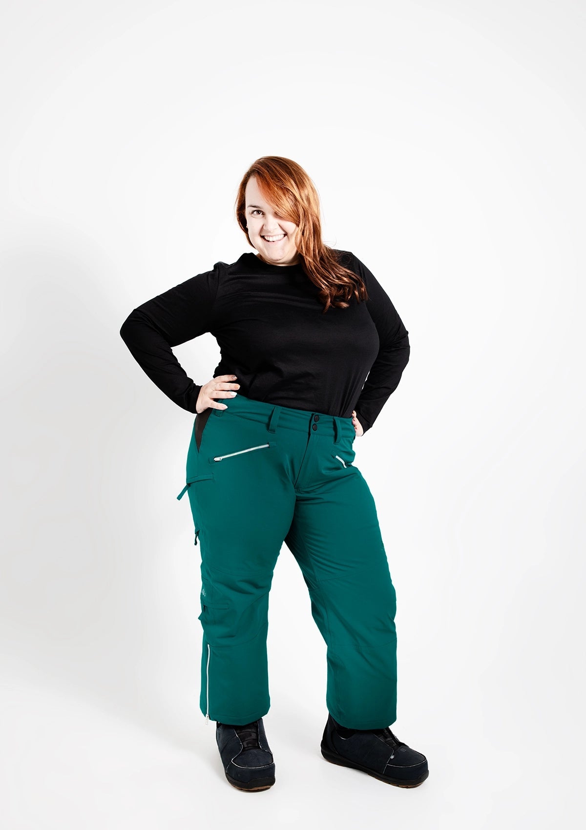 Moss - Mila Snow Pant SHORT - Nobody's Princess $Emma is wearing size AU16/US12 #colour_moss