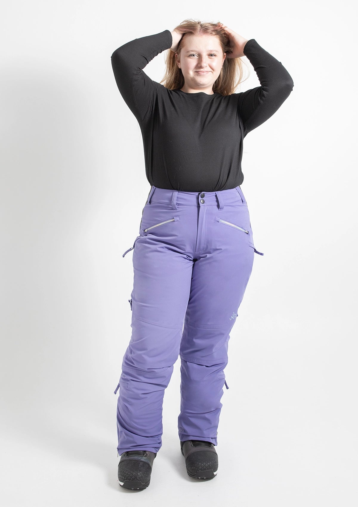 Violet - Mila Snow Pant TALL - Nobody's Princess  $Tilly is wearing size AU14/US10 #colour_violet