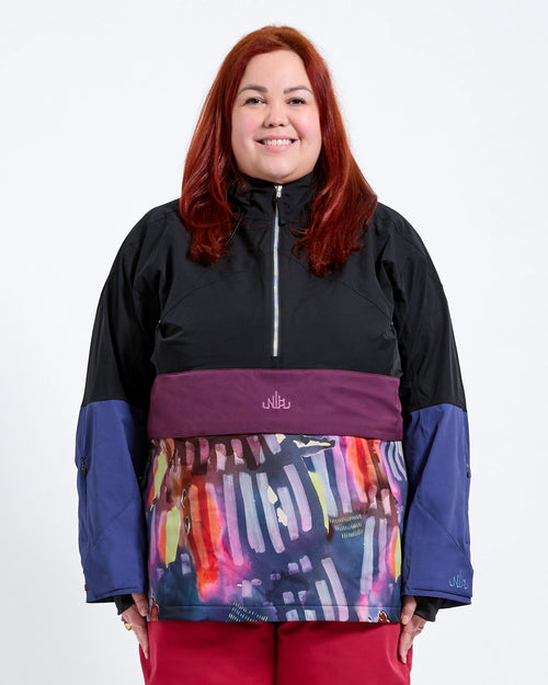 Montana - Sesi Snow Anorak - Nobody's Princess $Sam is wearing size AU20/US2X #colour_montana