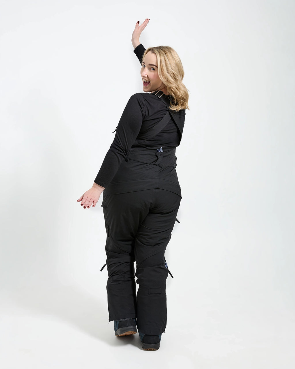 Black - Zali Snow Bib SHORT - Nobody's Princess #colour_black