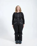 Black - Zali Snow Bib SHORT - Nobody's Princess  $Joanna is wearing size AU12/US8 #colour_black