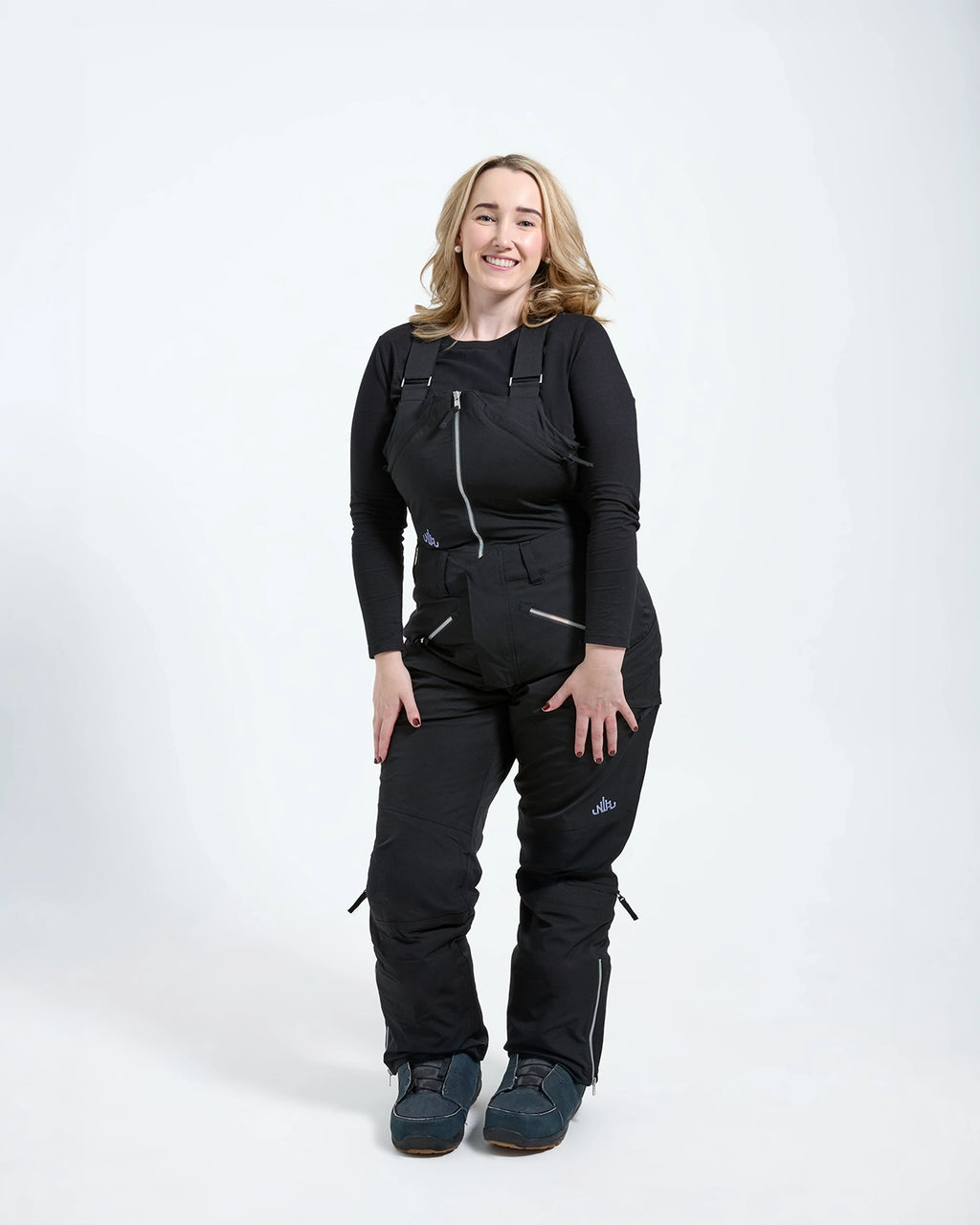 Black - Zali Snow Bib SHORT - Nobody's Princess #colour_black