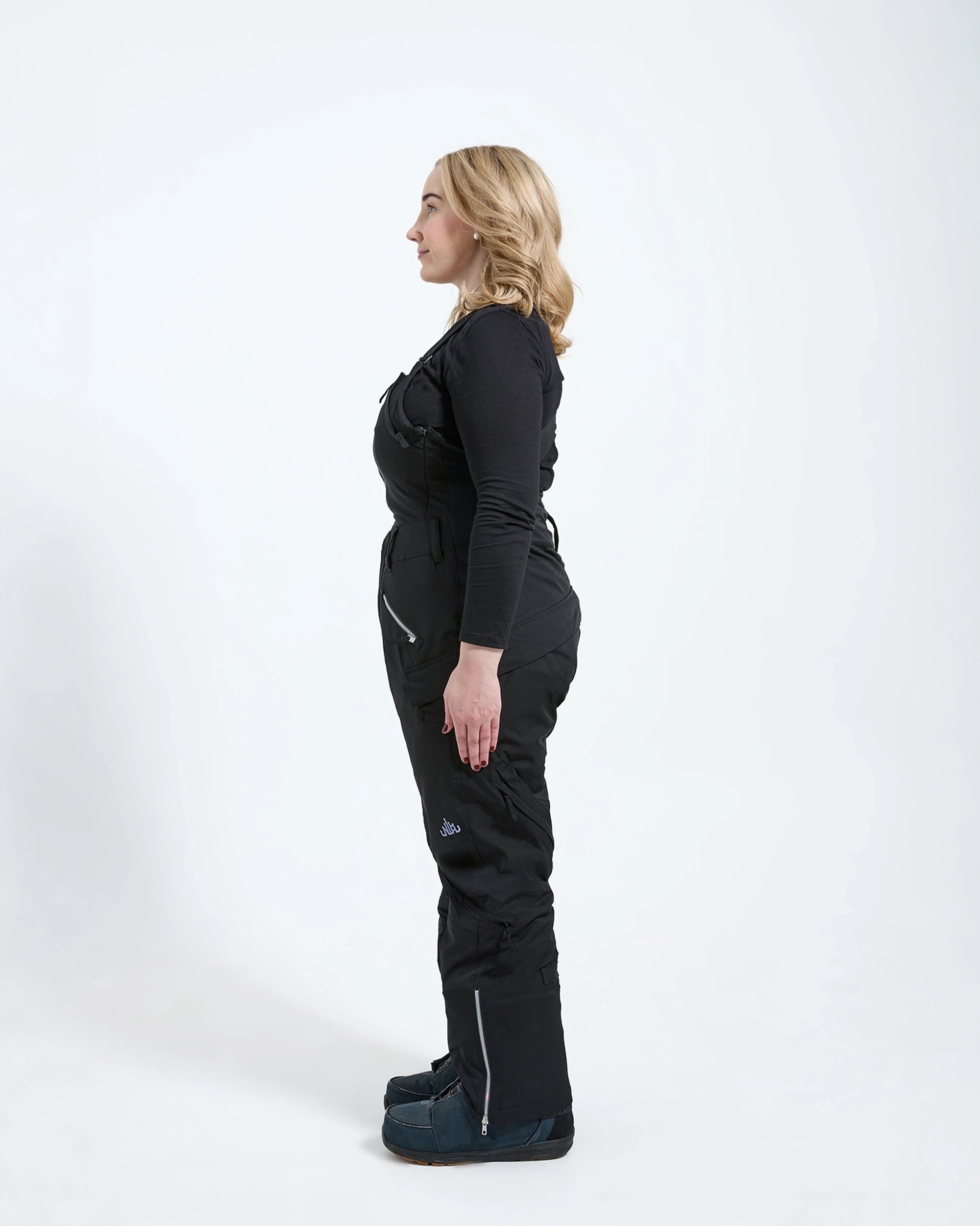 Black - Zali Snow Bib SHORT - Nobody's Princess #colour_black