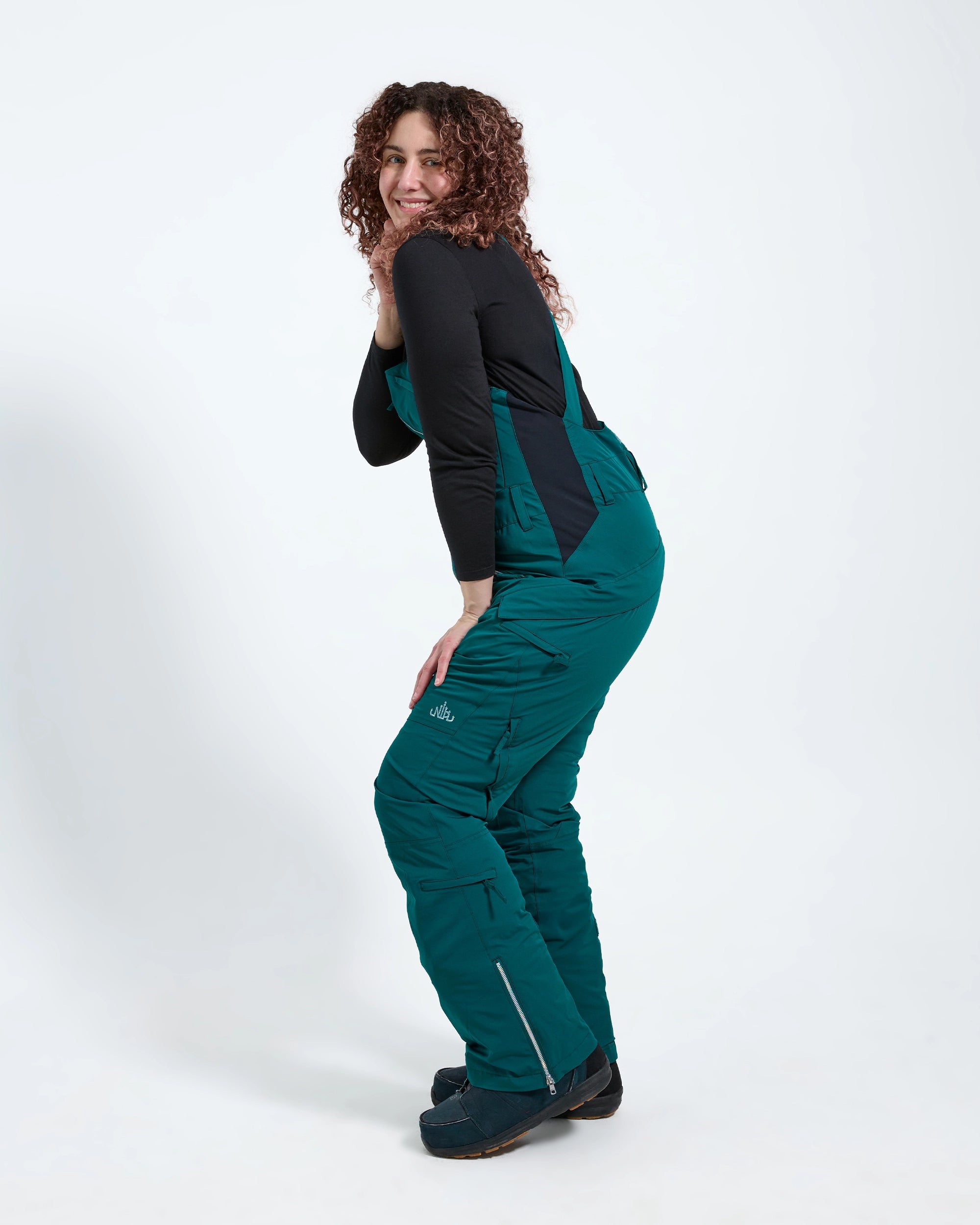 Moss - Zali Snow Bib TALL - Nobody's Princess #colour_moss