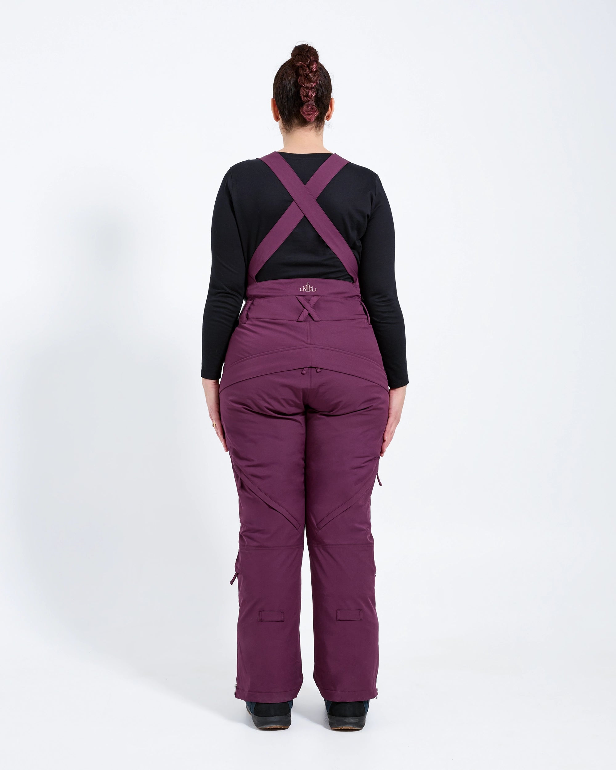 Plum - Zali Snow Bib REGULAR - Nobody's Princess #colour_plum